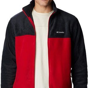 🆕Columbia Men's Steens Mountain 2.0 FZ Fleece Jacket, Black/Mountain Red